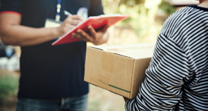 Paketlieferung auf der letzten Meile